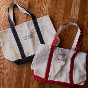 Summer I Turned Pretty Canvas Tote Bag Set